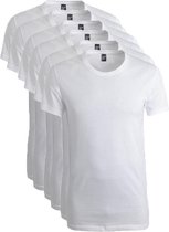 Alan Red 6-pack t-shirts james grote ronde hals wit