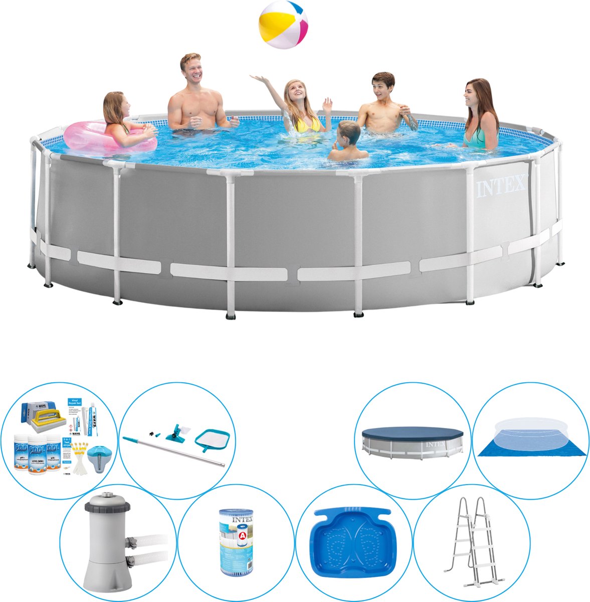 Prism Frame Rond 457x122 cm - Zwembad Super Set