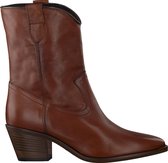 Omoda Dames Enkellaarsjes 8843 - Cognac - Maat 38