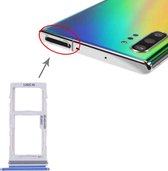 Simkaarthouder + Simkaarthouder / Micro SD-kaarthouder voor Samsung Galaxy Note10 + (blauw)