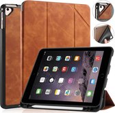 Voor iPad 9,7 inch DG.MING Zie serie horizontale flip lederen tas met houder en pennenhouder (bruin)