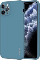 Voor iPhone 11 Pro Hat-Prince ENKAY ENK-PC038 Ultradunne effen kleur TPU Slim Case Soft Cover (grijs-blauw)