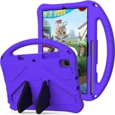 Voor Galaxy Tab A7 10.4 (2020) T500 EVA Flat Anti Falling beschermhoes Shell met houder (paars)