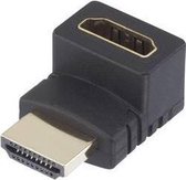 HDMI Adapter [1x HDMI-stekker - 1x HDMI-bus] 270° naar boven haaks Vergulde steekcontacten SpeaKa Professional