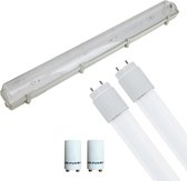 LED TL Armatuur met T8 Buis Incl. Starter - Igory Hari - 150cm Dubbel - 44W - Natuurlijk Wit 4200K - Waterdicht IP65