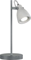 LED Tafellamp - Tafelverlichting - Iona Conry - GU10 Fitting - Rond - Beton - Aluminium