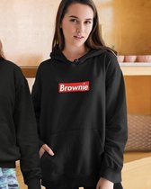 Blondie & Brownie Supremely Hoodie (Brownie - Maat XS) | BFF Koppel Sweater | Best Friends Forever