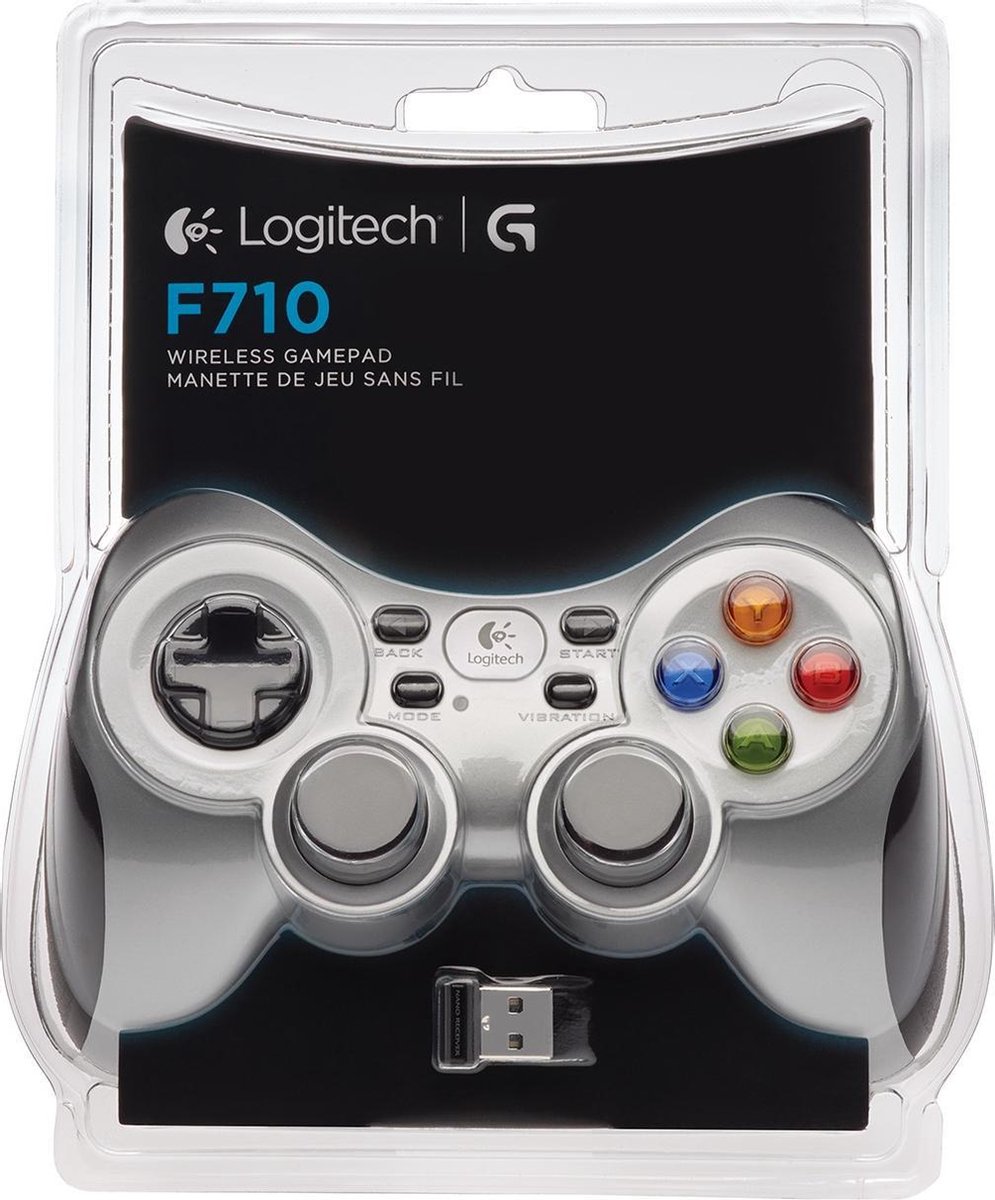 Logitech F710 - Gaming Controller voor PC - Draadloos - Zilver | bol.com