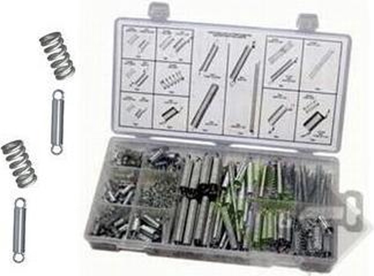 Mikihat 200-delig Veren Assortiment - Trekveren, Drukveren En Zwenkveren In Diverse Maten