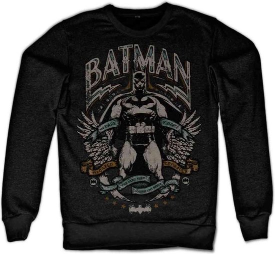 DC Comics Batman Sweater/trui -L- Dark Knight Crusader Zwart