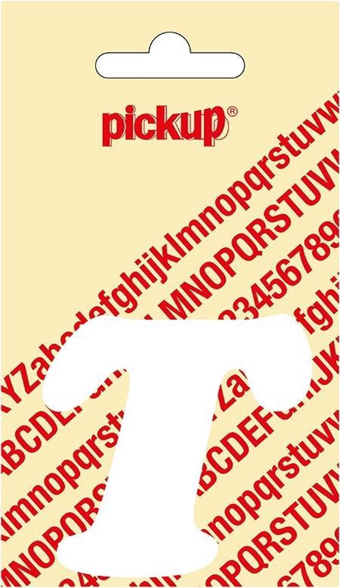 Pickup plakletter CooperBlack 60 mm - wit T