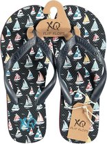 Xq Footwear Teenslipper Zeilboot Jongens Eva Zwart Maat 38