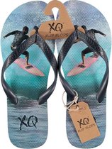 Xq Footwear Teenslippers Surfer Heren Eva Lichtblauw Maat 45