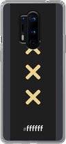 6F hoesje - geschikt voor OnePlus 8 Pro -  Transparant TPU Case - Ajax Europees Uitshirt 2020-2021 #ffffff
