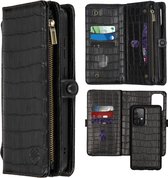 iMoshion 2-in-1 Wallet Booktype Samsung Galaxy A52(s) (5G/4G) hoesje - Black Croco