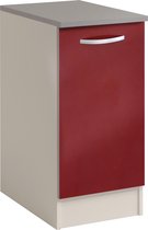 Onderkast Spoon 40 cm met deur - glossy red