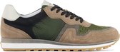 Stefano Lauran Sneakers Heren - Lage sneakers / Herenschoenen - Canvas - S3013     -  Groen combi - Maat 40