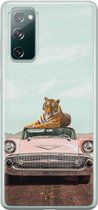 Hoesje geschikt voor Samsung Galaxy S20 FE - Chill tijger - Soft Case - TPU - Print - Multi - ELLECHIQ