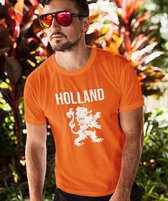 Oranje EK WK & Koningsdag T-Shirt Holland (HEREN - MAAT XS) | Oranje Kleding | WK Feestkleding