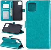 Portemonnee Book Case Hoesje Geschikt voor: Samsung Galaxy S20 FE 5G turquoise
