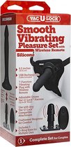 Smooth Vibrating Pleasure Set - Black - Strap On Dildos - Strap On Vibrators