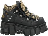 New Rock Tower Black dames boots - Zwart multi - Maat 38