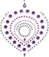 Flamboyant - Rhinestone Body Decoration - Violet and pink - Accessories - Nipple Vibrators & Stickers