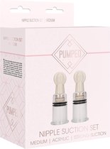 Nipple Suction Set Medium - Transparent - Pumps - Clit & Nipple Suckers