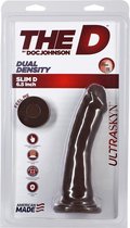 The D - Slim D - 6 Inch Ultraskyn - Chocolate - Realistic Dildos