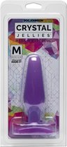 Crystal Jellies - Medium Butt Plug Purple - Butt Plugs & Anal Dildos