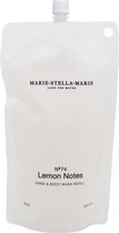 Marie-Stella-Maris Hand & Body Wash Refill - Lemon Notes - Handzeep - Douchegel - Hydraterend - Navulling - 600 ml