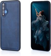 Voor Huawei Honor 20 Diaobaolee schokbestendig PU + TPU beschermhoes (blauw)