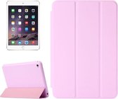 Horizontale Flip Effen Leren Case met Houder & Slaap / Wekfunctie voor iPad mini 4 (Roze)