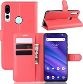 Litchi Texture Horizontal Flip Leren Case voor Umidigi A5 Pro, met Portemonnee & Houder & Kaartsleuven (rood)