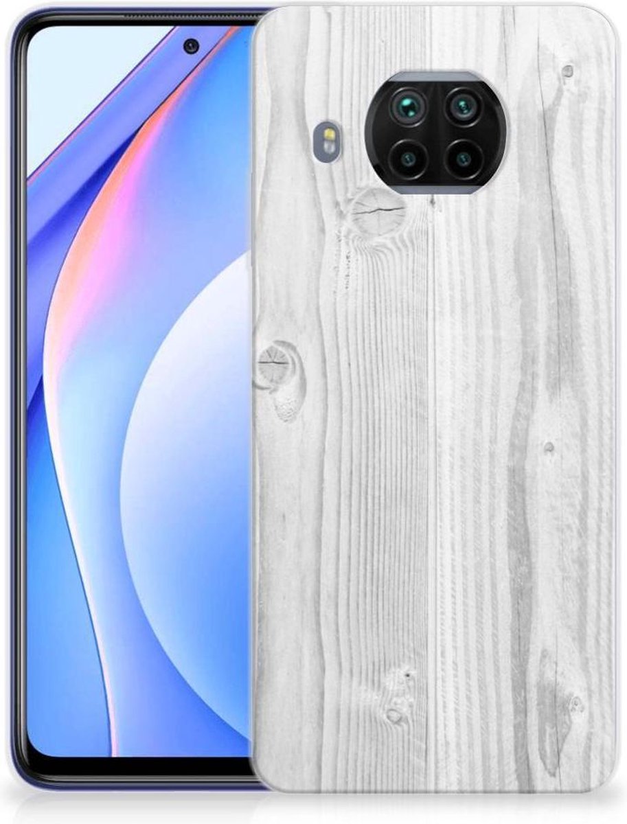 Xiaomi Mi 10T Lite Bumper Hoesje White Wood