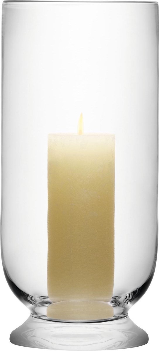 L.S.A. Windlicht Terrace 18 X 40 Cm Glas Transparant 2 delig