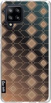 Casetastic Samsung Galaxy A42 (2020) 5G Hoesje - Softcover Hoesje met Design - Abstract Diamonds Print