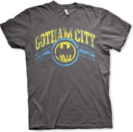 DC Comics Batman Heren Tshirt -3XL- Gotham City Grijs