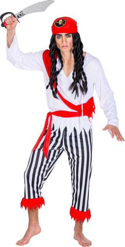 dressforfun - herenkostuum piraat kapitein eenogige Hendrik XL - verkleedkleding kostuum halloween verkleden feestkleding carnavalskleding carnaval feestkledij partykleding - 300704