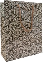 10x luxe papieren tasjes Snake A4- 25x12x31cm (bxdxh)