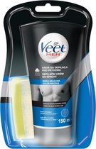 Veet - Depilatory Shower Cream For Sensitive Skin Men Silk & Fresh 150 ml - 150ml