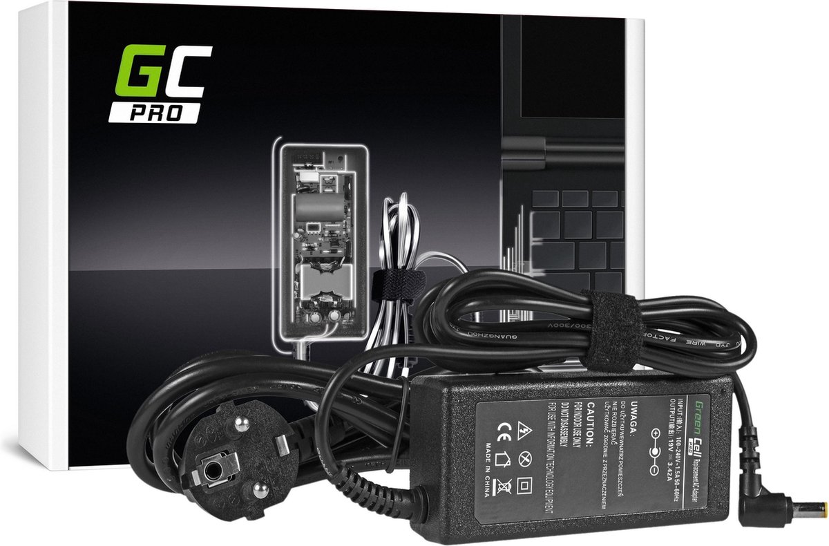 GREEN CELL PRO Oplader / AC Adapter voor Acer Aspire E1-521 E1-531 E1-571 Aspire 2000 5741 5742 19V 3.42A