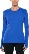 Coolibar - UV Zwemshirt voor dames - Longsleeve - Kawela - Baja Blauw - maat L