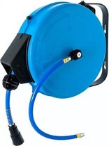 Airpress Haspel - 15 Meter - Wandslang - Maximum druk 15 bar - 1/4" Opname - Blauw