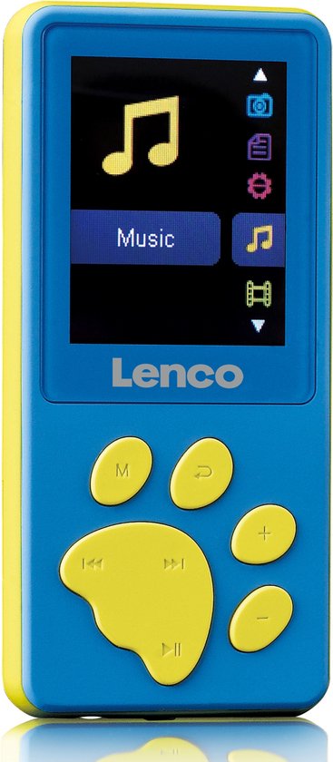 Lenco Xemio-560 - MP3 speler - geheugen met Blauw en | oordopjes bol 8GB