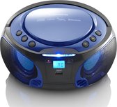 Lenco SCD-550BU - Draagbare radio met bluetooth en LED verlichting - Blauw