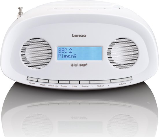 vrijheid molen Polair Lenco SCD-69WH - Draagbare radio cd speler met DAB en USB-ingang - Wit |  bol.com