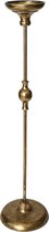 PTMD Ashley goudkleurige kandelaar metalen bal rond maat in cm: 16 x 16 x 67 - Goud