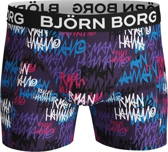 Björn Borg Heren Onderbroeken 2 Pack Boxers Blackberry Cordial Multi Maat M 7310