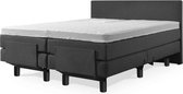 Elektrische Boxspring Milano - 160x210 cm - Compleet inclusief matrassen - Kleur: kunstleer antraciet